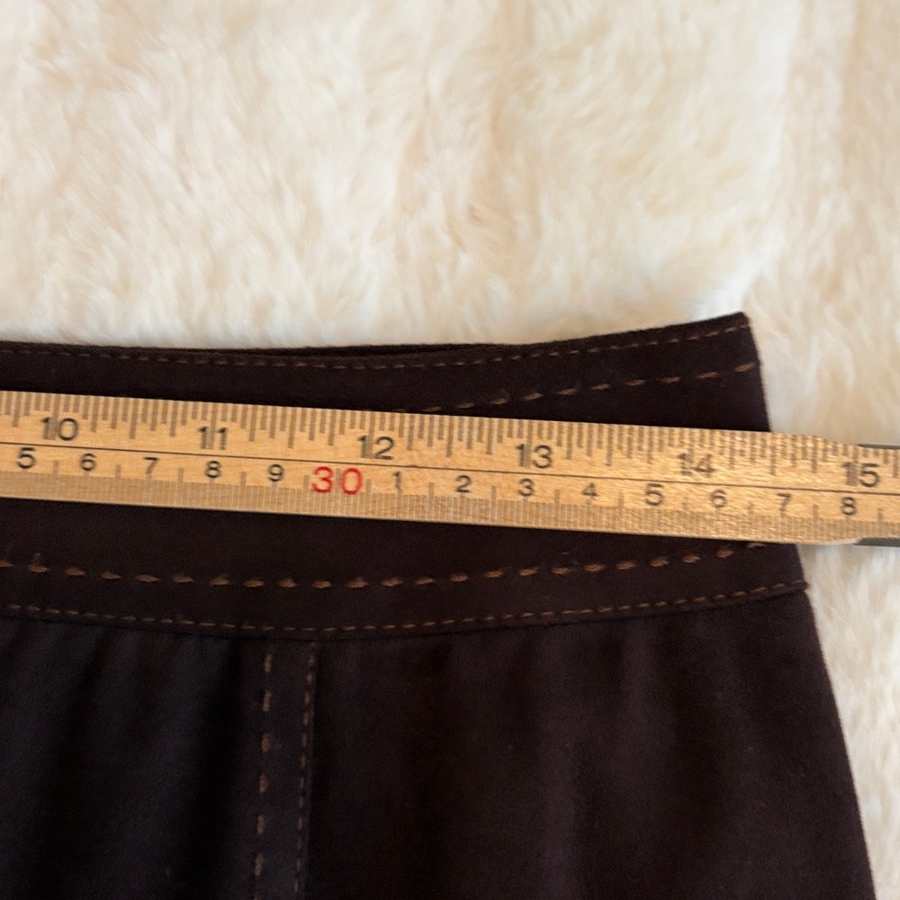 Next Chocolate Brown Suede Two-Piece Skirt Set - Picture 15 of 16